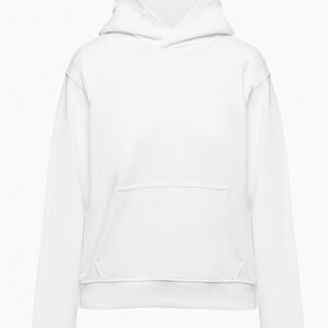 White Aritzia TNA cozy fleece hoodie in size Large